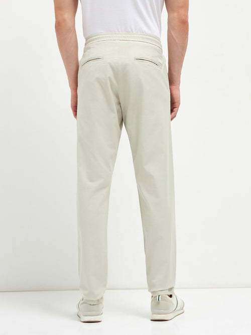 Cream Casual Traveler Trouser