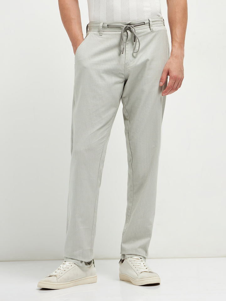 Grey Casual Wear Traveler Trouser