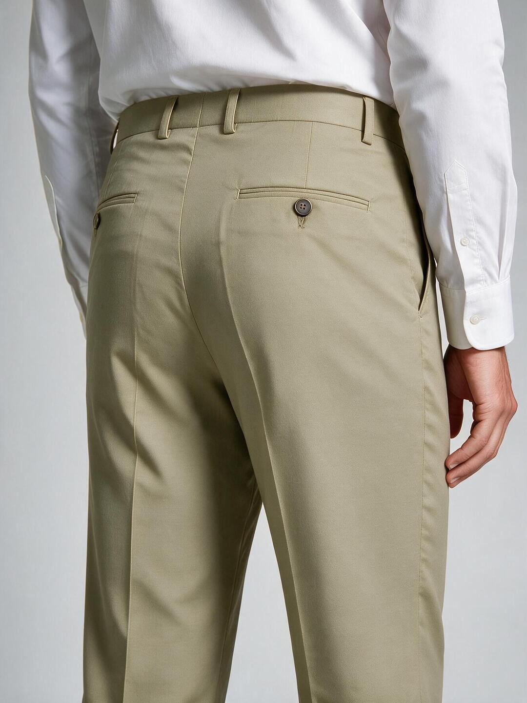 Mint Pistachio Solid Formal Trousers