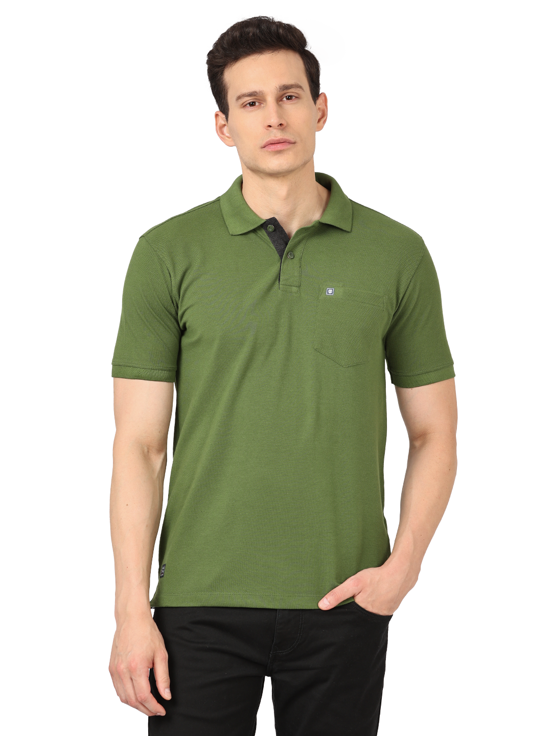 Olive green polo t shirt hotsell