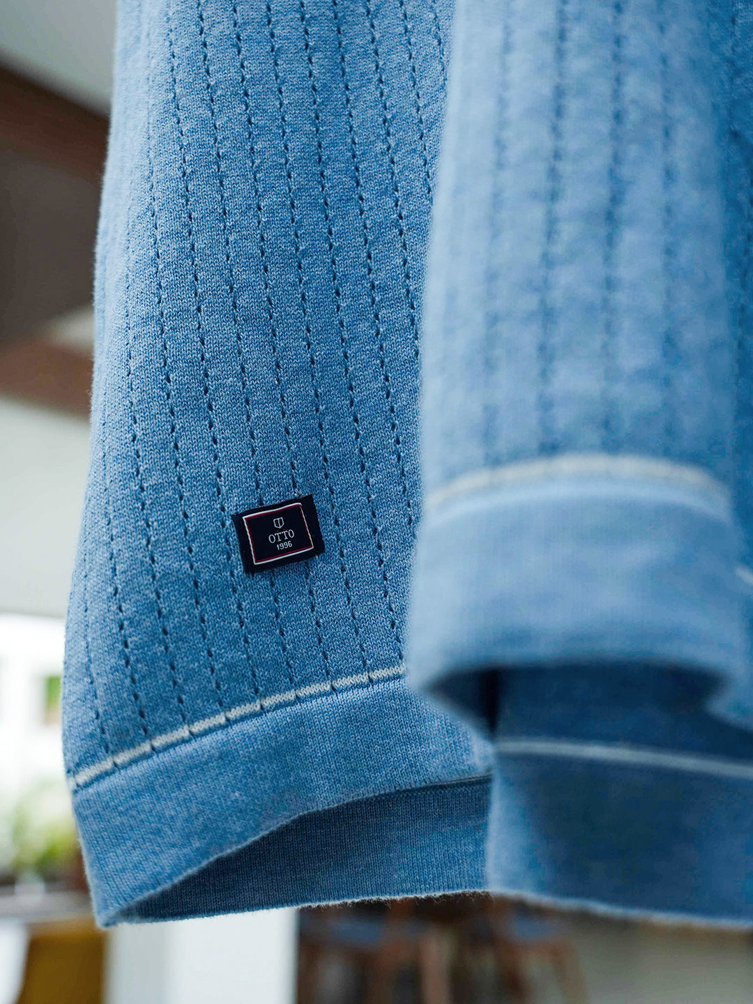 Blue Stripes Polo T Shirt