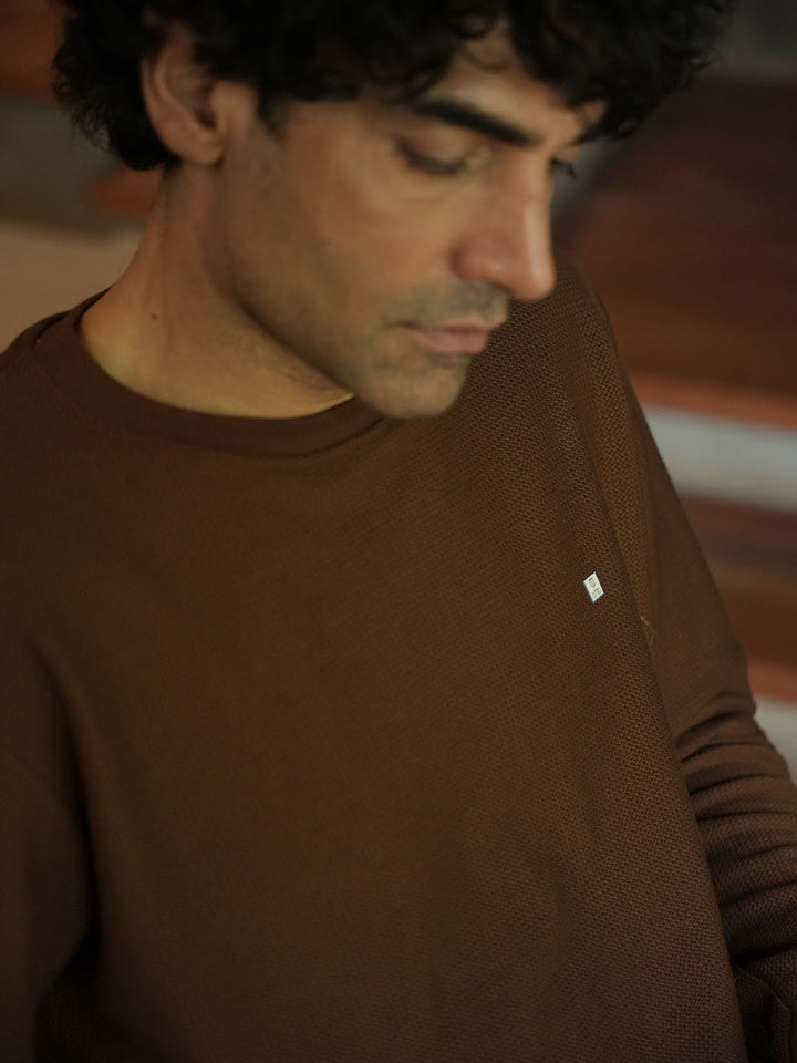 Coconut Plain Crew Neck T Shirt
