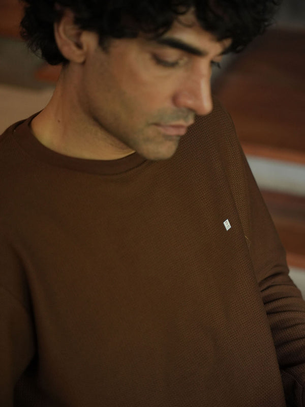 Coconut Plain Crew Neck T Shirt