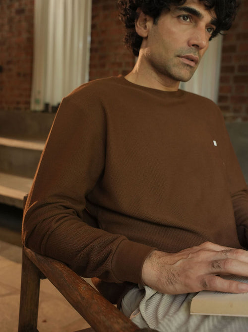 Coconut Plain Crew Neck T Shirt