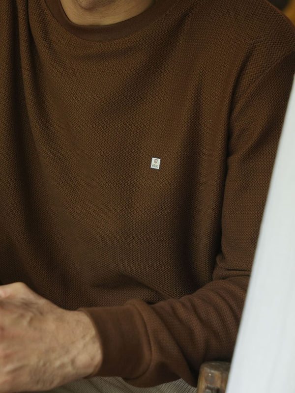 Coconut Plain Crew Neck T Shirt