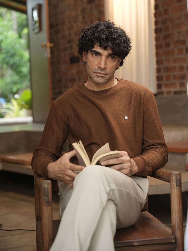 Coconut Plain Crew Neck T Shirt