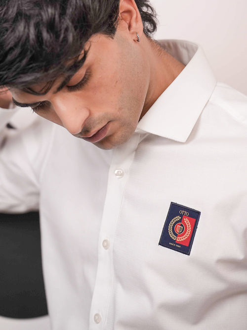 White Plain Casual Shirt