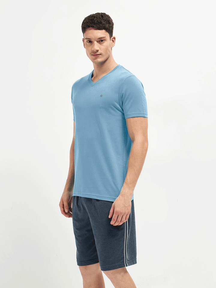 Lotto T-Shirts V Neck Light Blue