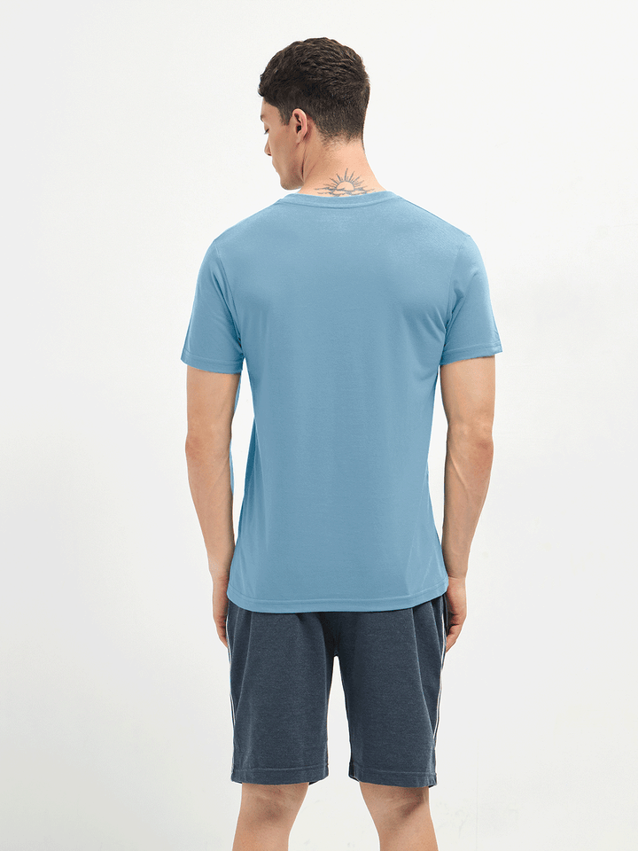 Lotto T-Shirts V Neck Light Blue