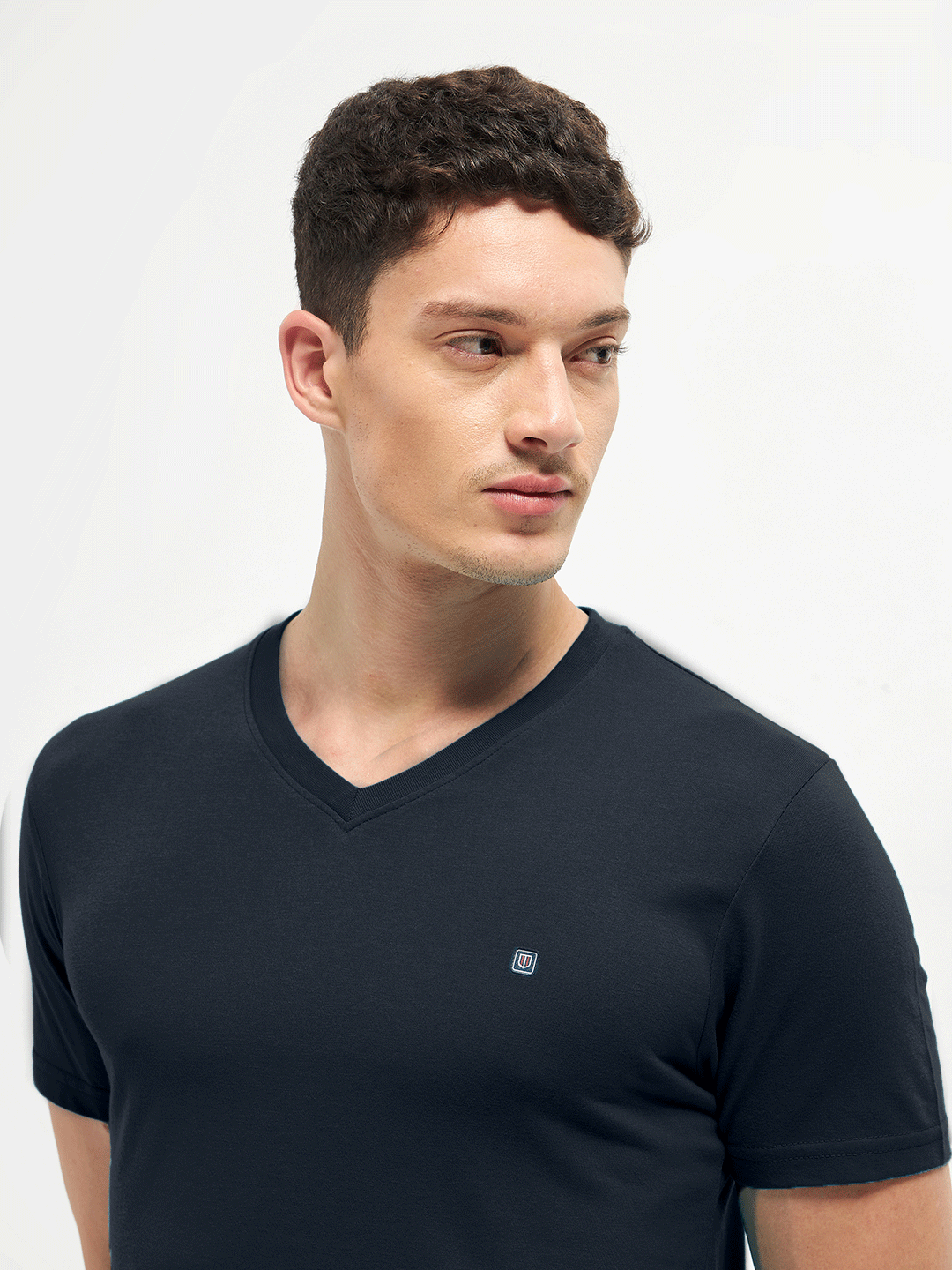 Lotto T-Shirts V Neck Medieval Blue