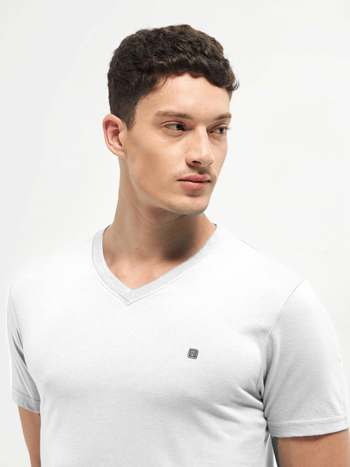 LOTTO T-SHIRT V NECK WHITE
