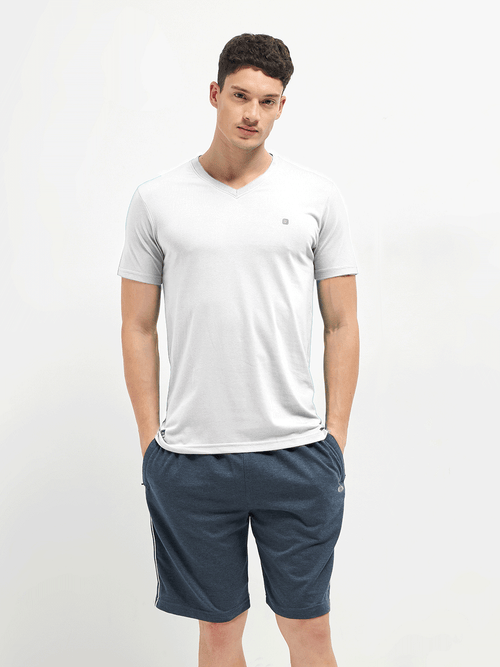 LOTTO T-SHIRT V NECK WHITE