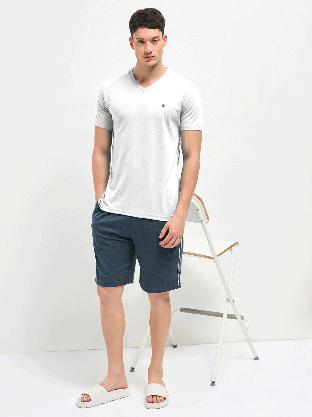 Lotto T-Shirts V Neck White
