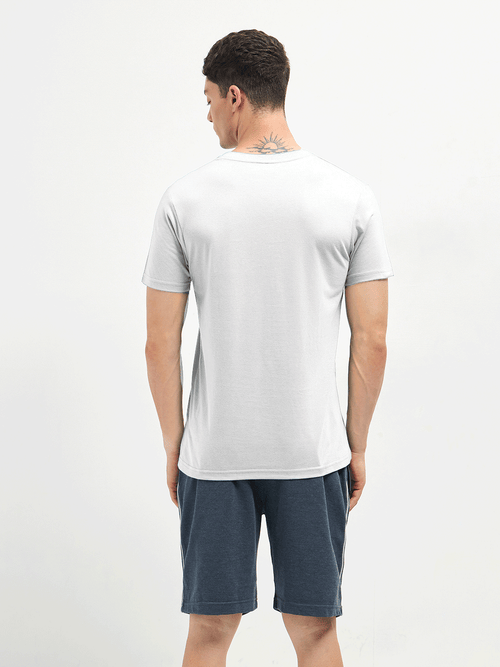 LOTTO T-SHIRT V NECK WHITE