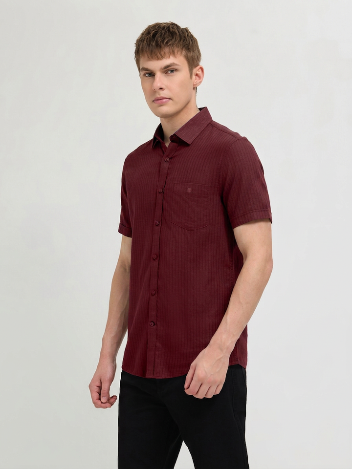 mens solid casual shirt