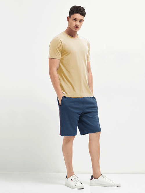 Motto Crew Neck T-Shirt Beige