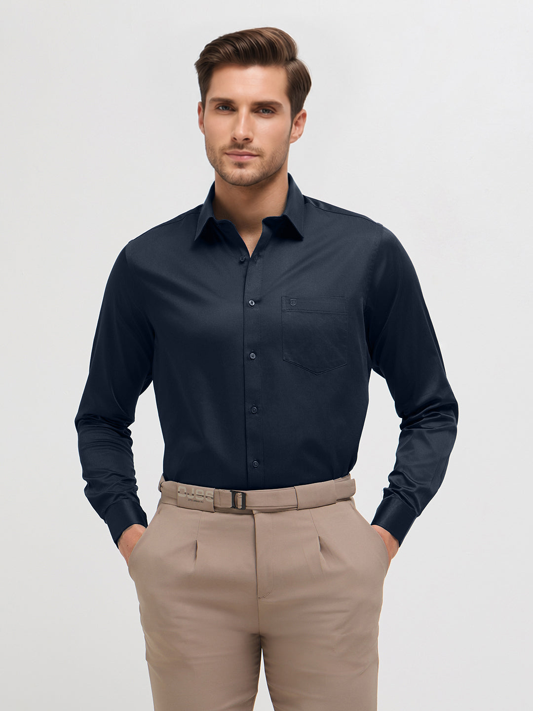 solid formal shirt
