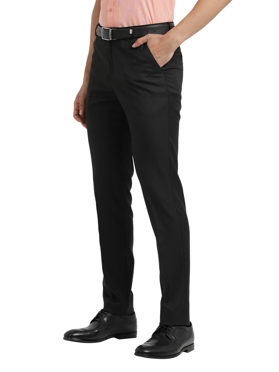 branded cotton trousers