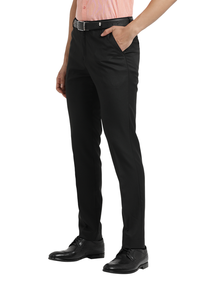 branded cotton trousers