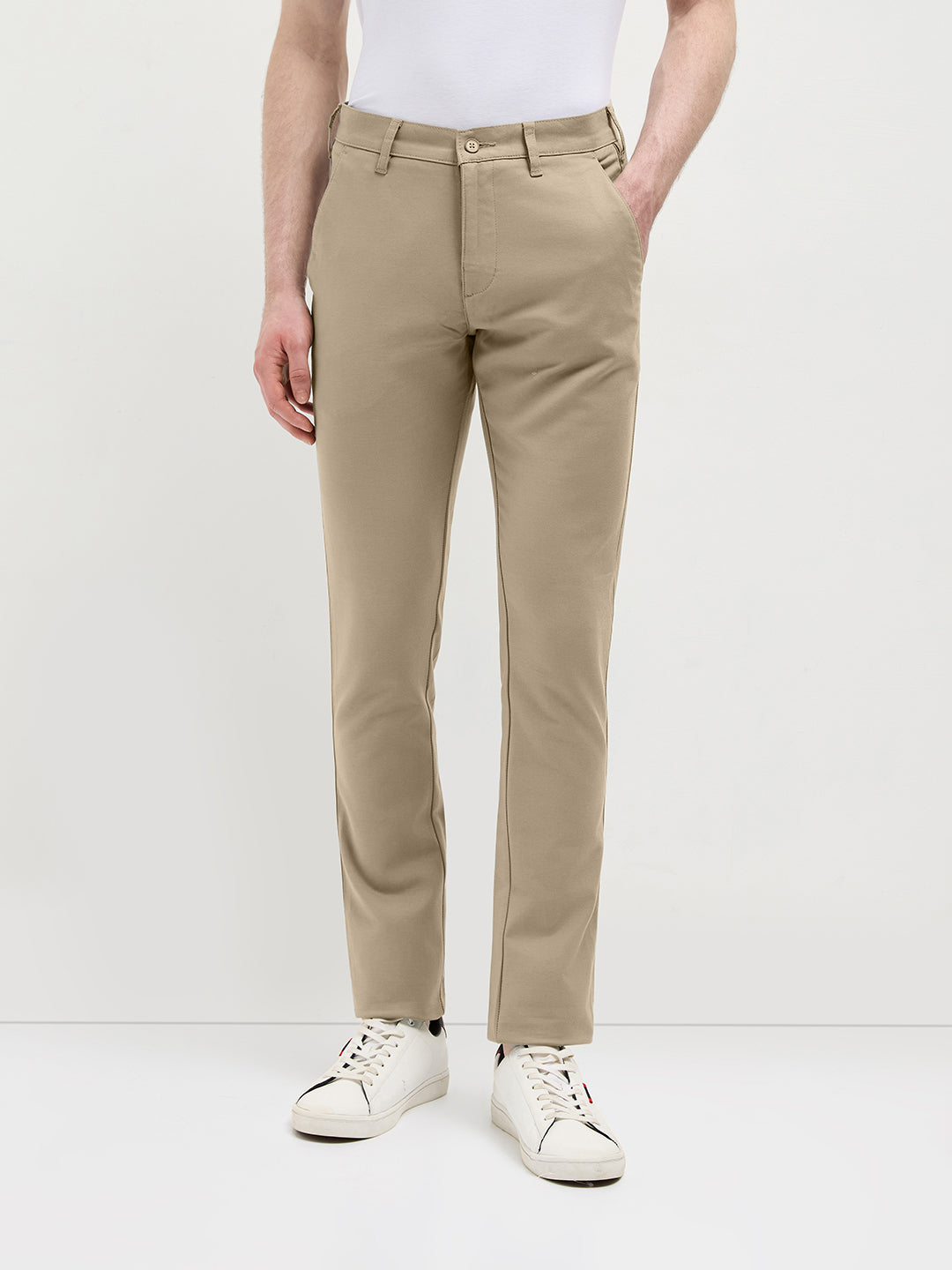 Stone Solid Casual Trousers