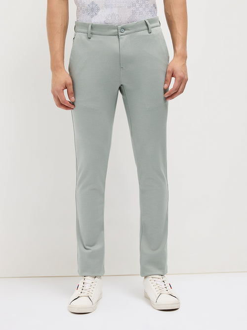Mint Strechable Solid Trouser