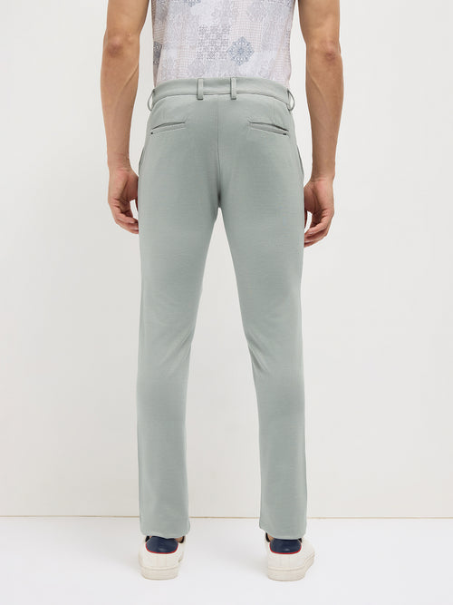 Mint Strechable Solid Trouser