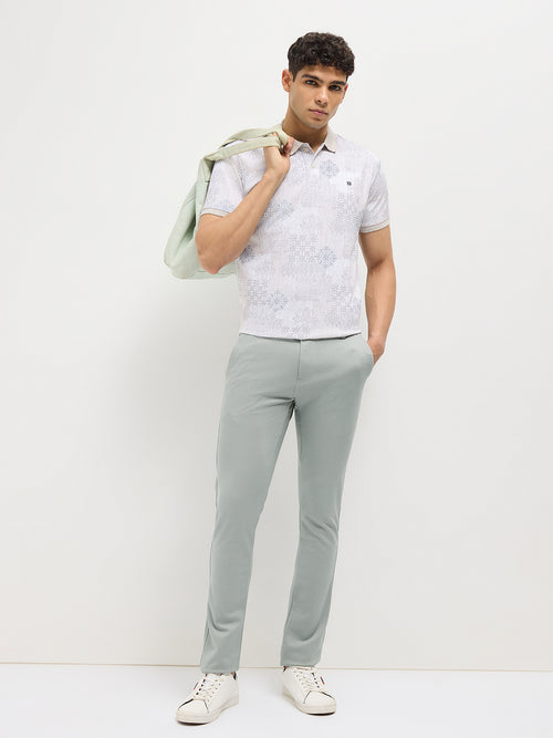 Mint Strechable Solid Trouser