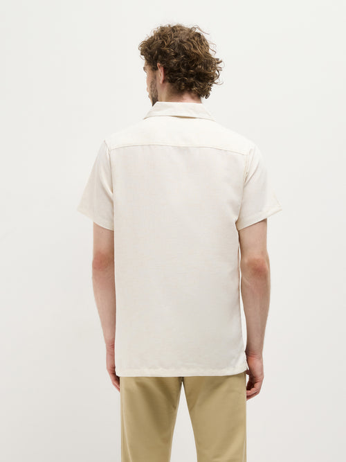 Beige Floral Printed Casual Shirt