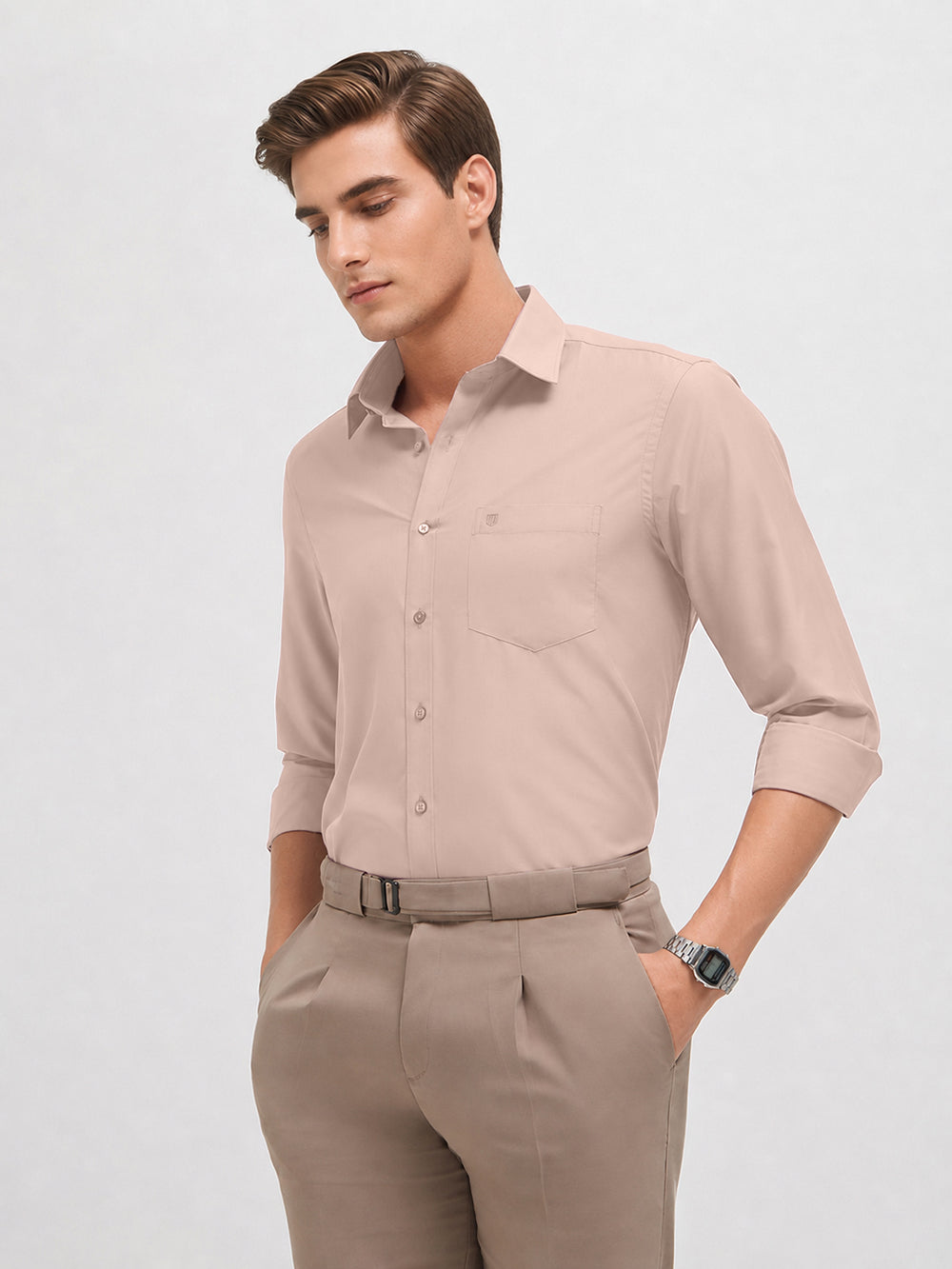 solid formal shirt