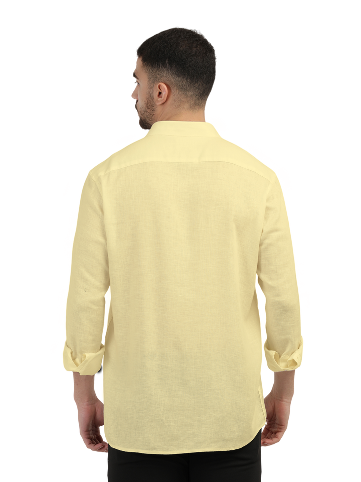 linen blend shirt