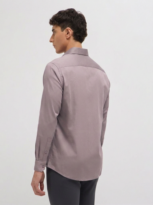 Light Khaki Solid Casual Shirt