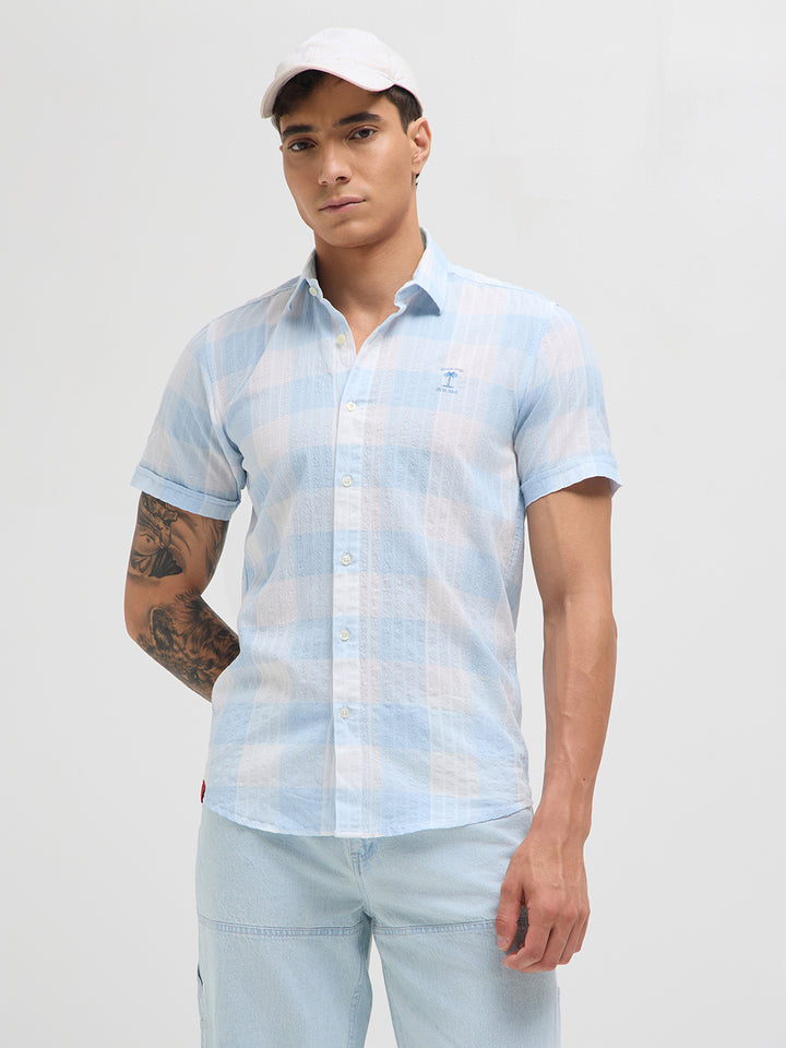 Sky Blue and White Shirt