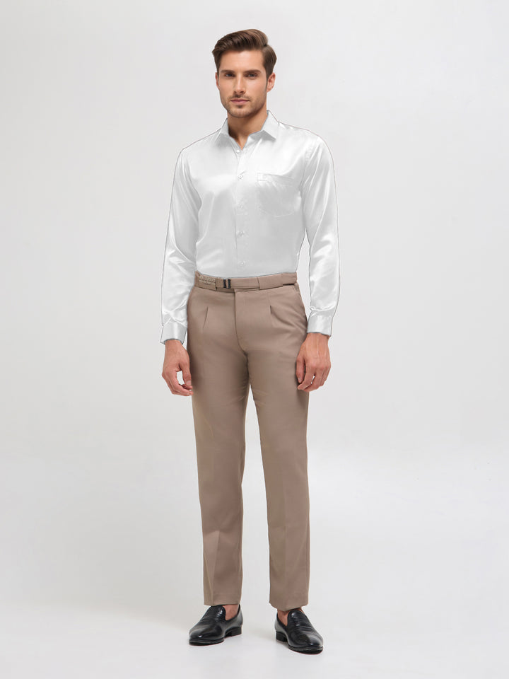 white solid shirt