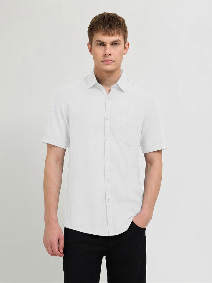 mens solid casual shirt