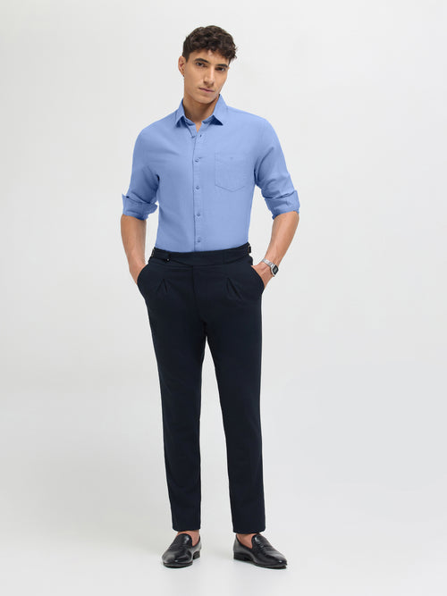 Frozen Blue Solid Casual Shirt