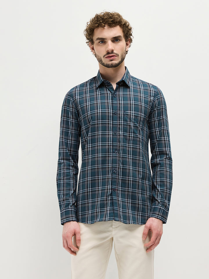 mens casual check shirts