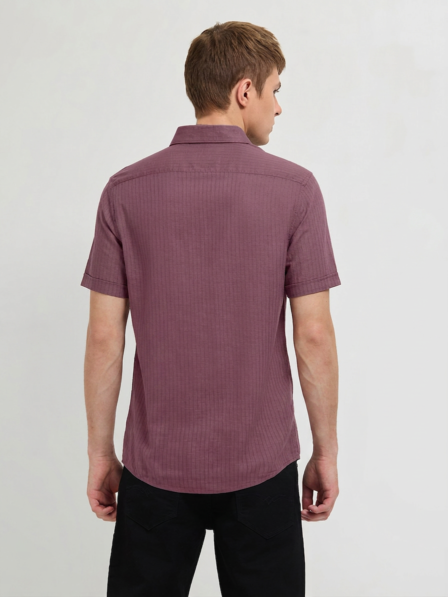 men's solid casual shirt