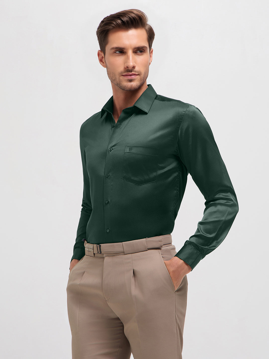 satin shirt mens