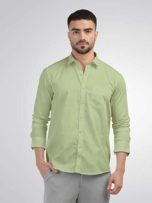 Sap Linen Blend Solid Shirt
