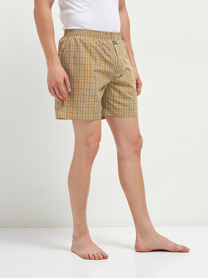 Men's  Boxer Checko MUSTARD YELLOW