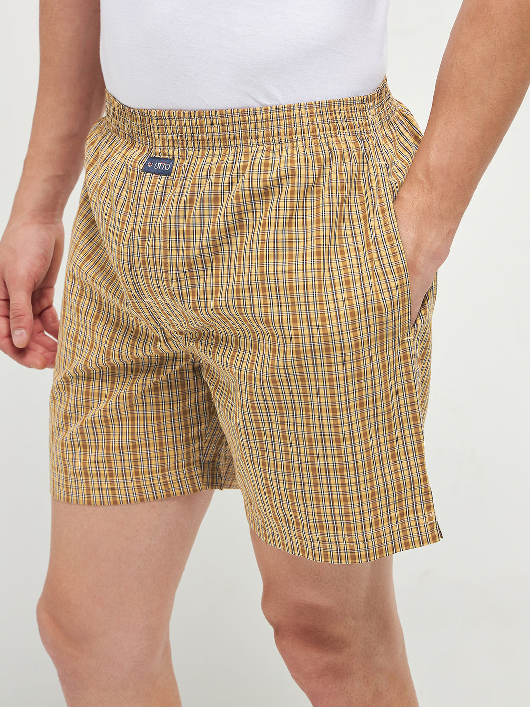 Men's  Boxer Checko MUSTARD YELLOW