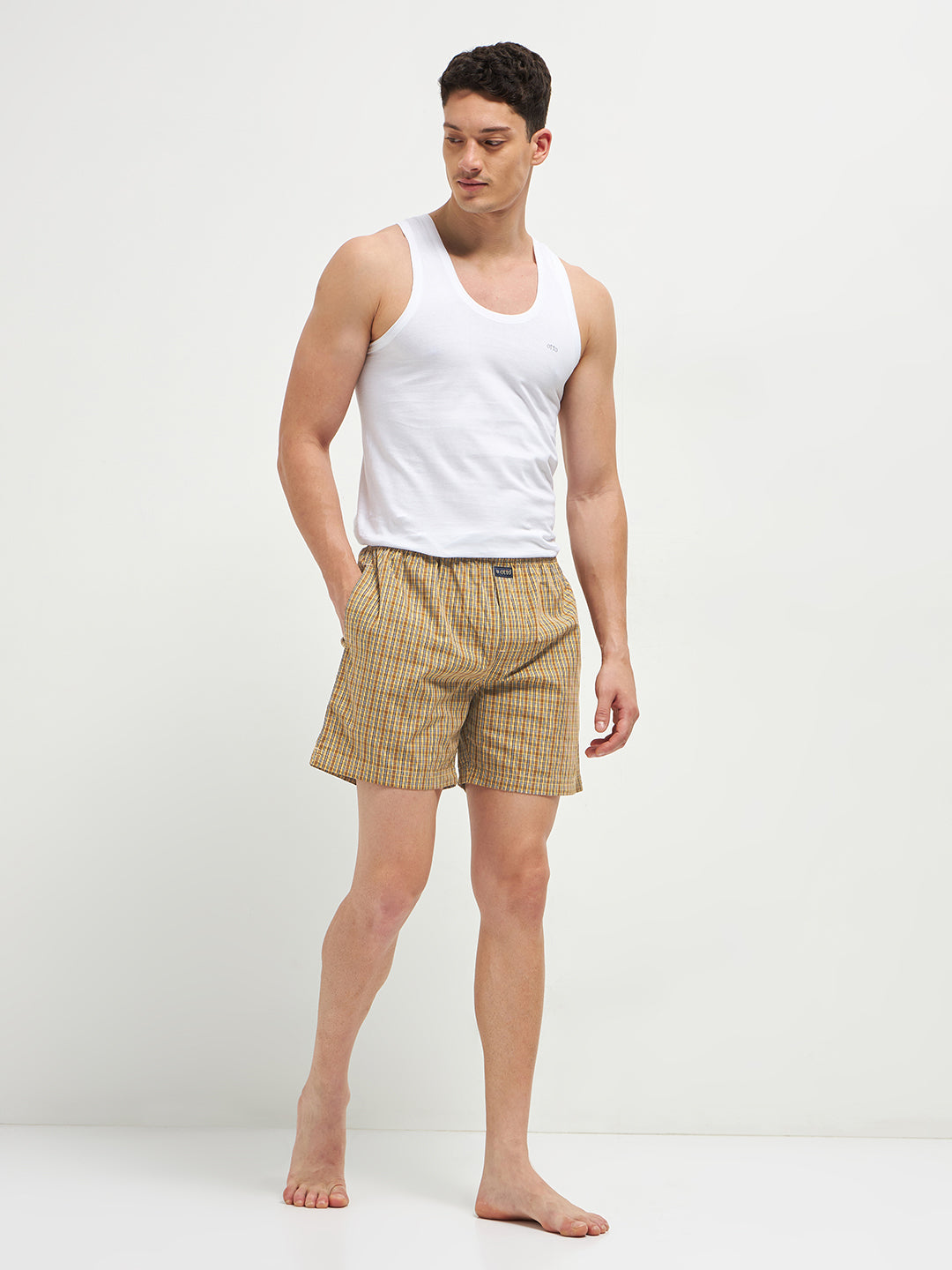 Men's  Boxer Checko MUSTARD YELLOW