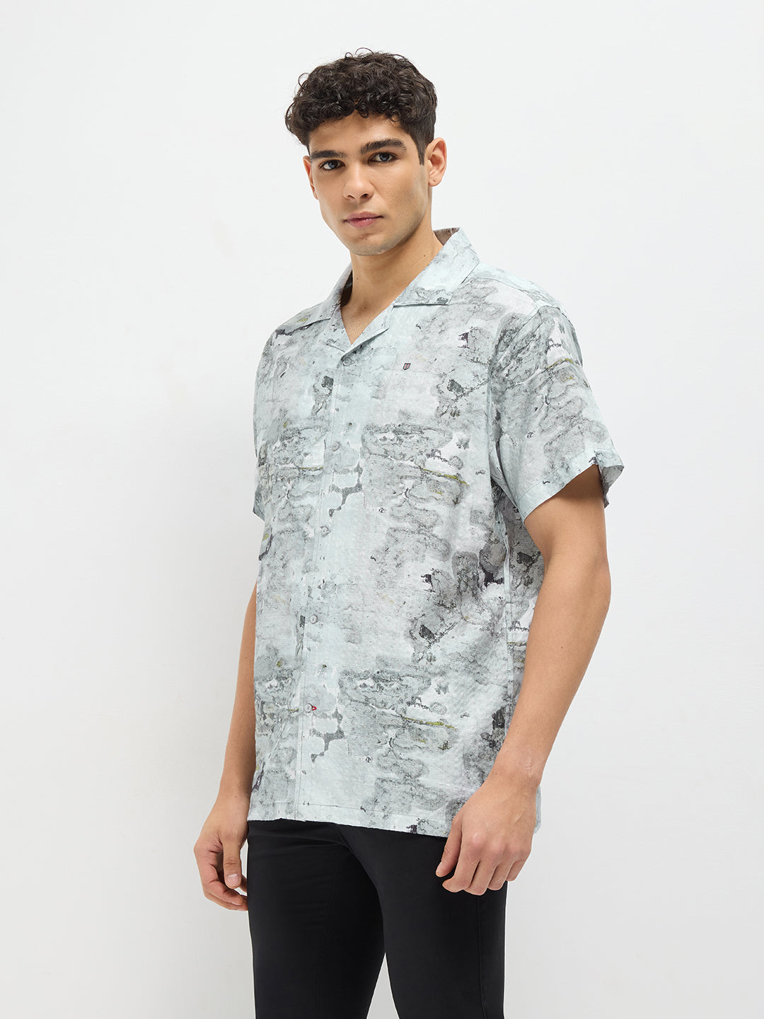 abstract printed shirt