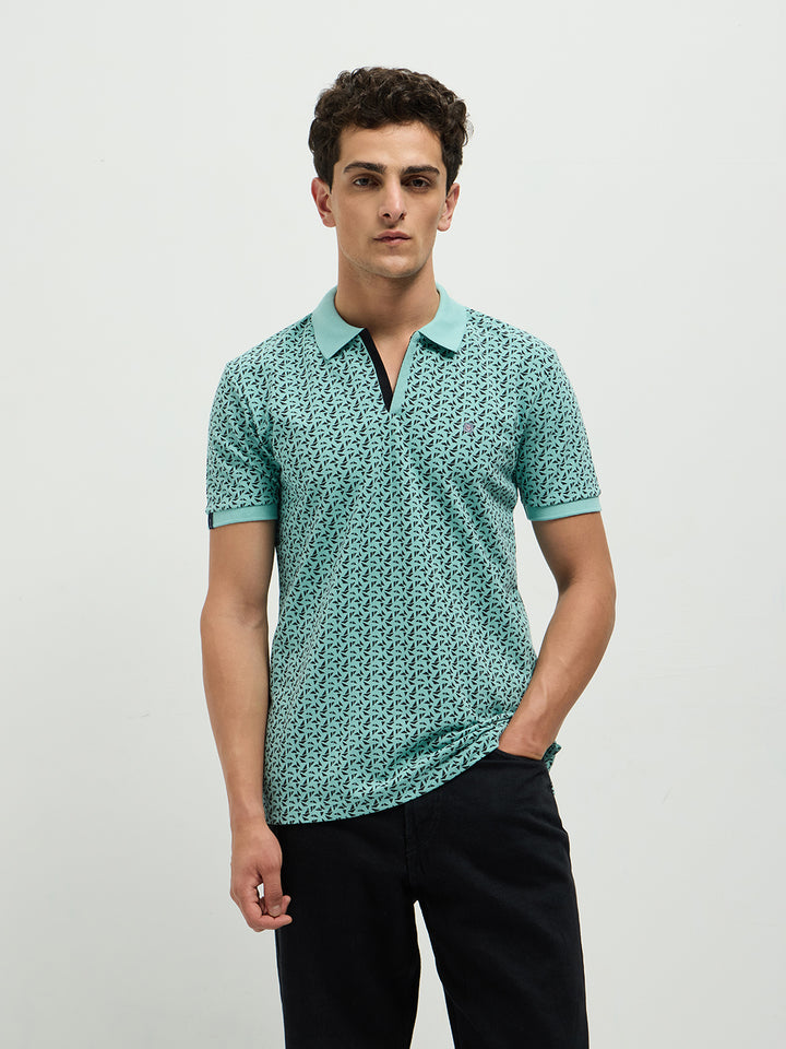 aqua green t shirt