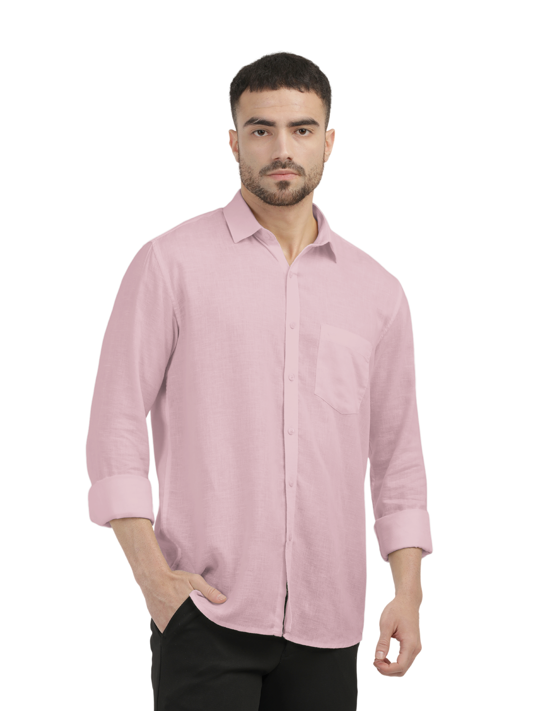 baby pink shirt