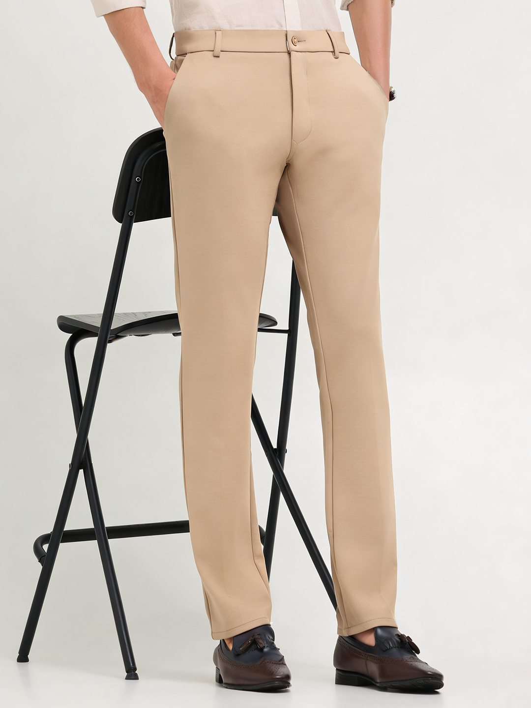 beige casual trousers