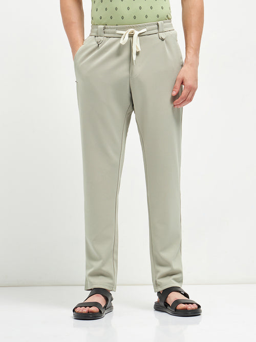 Beige Casual Traveler Trouser