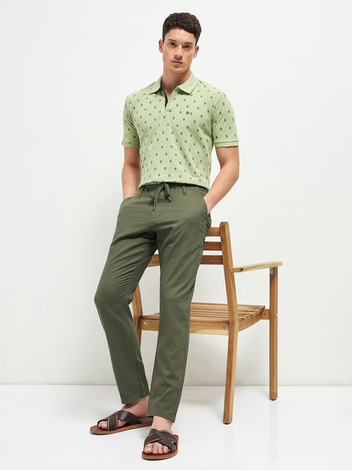 Olive Casual Traveler Trouser