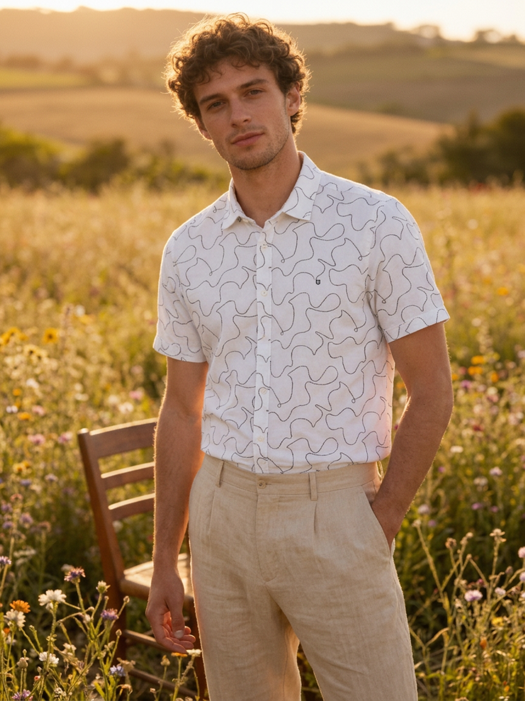 black and white casual shirt