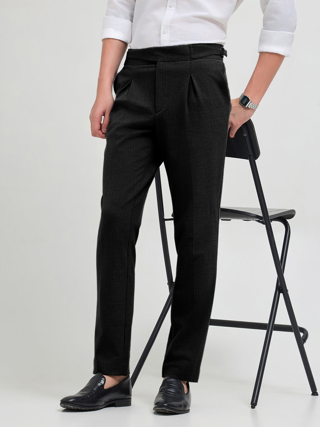 black casual pants
